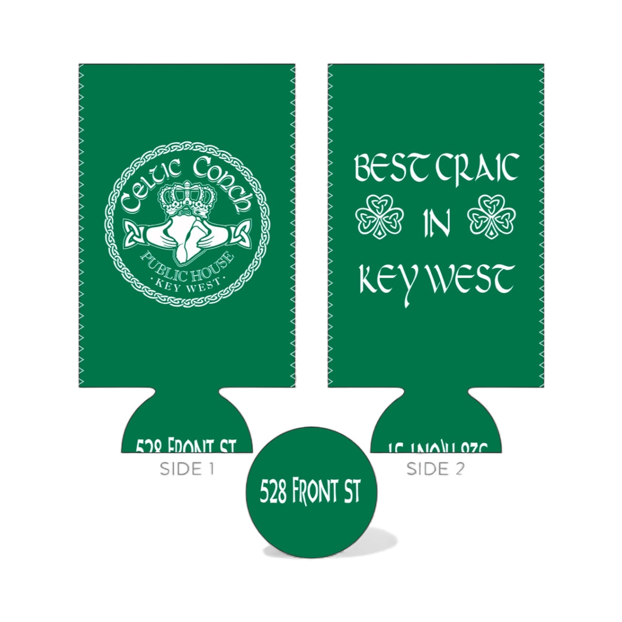 Tall & Slim Kelly Green Craic Coozie